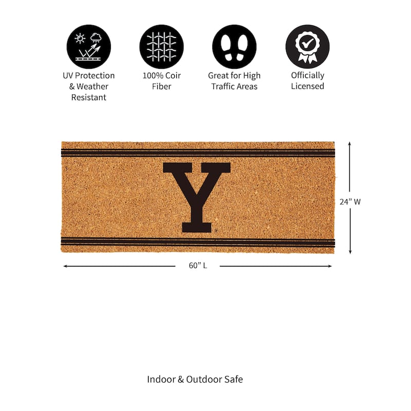 Yale University Monochrome Indoor/Outdoor Coir Door Mat