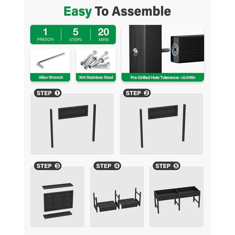 WINSOON Raised Garden Bed