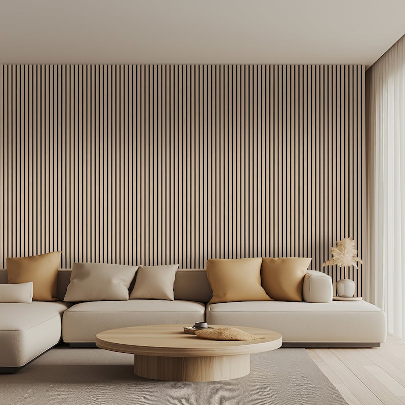 Ackland AKM-W-SE9.5X94.5SL-CA SereniSlats Bark 3D Fluted 9.5 in. x