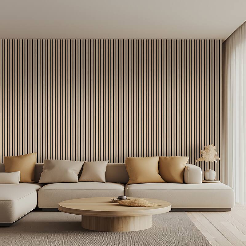 Ackland AKM-W-SE9.5X94.5SL-PL SereniSlats Bark 3D Fluted 9.5 in. x