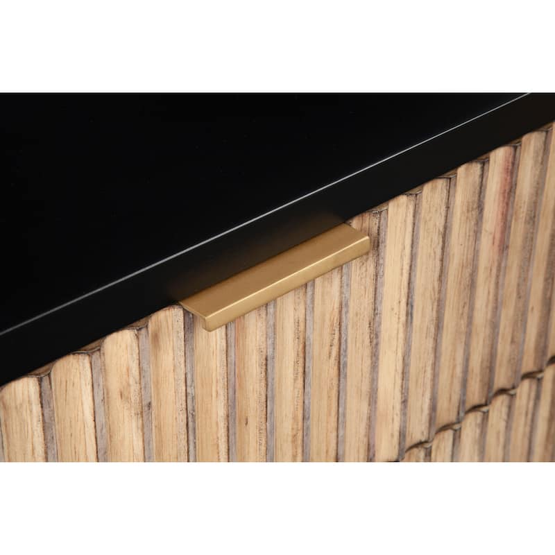 Origins by Alpine Larsen 2 Drawer Wood Nightstand