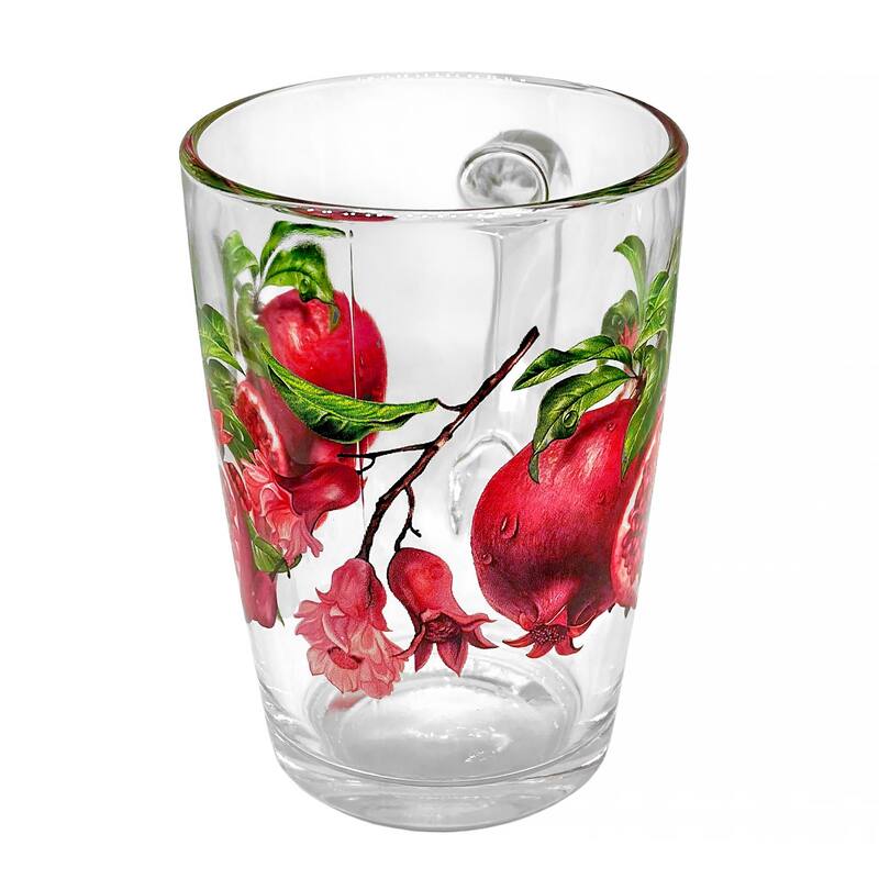 STP Goods 11.1oz Pomegranate Glass Mug Set of 4