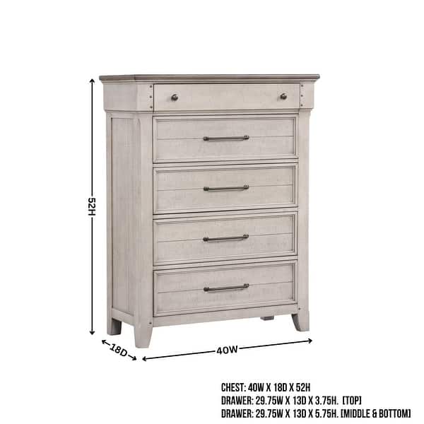 dimension image slide 3 of 5, Roundhill Furniture Walcott 6-Piece Bedroom Set with Touch LED Lighting