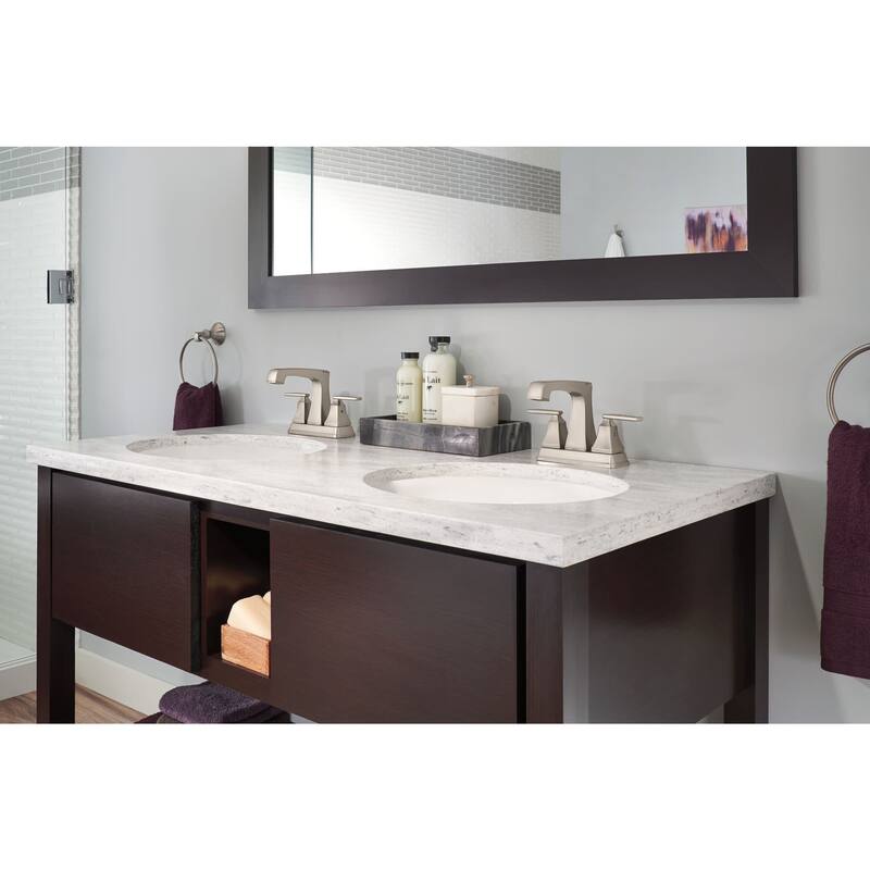 Delta Ashlyn 1.5 GPM Centerset Bathroom Faucet with Plastic Drain