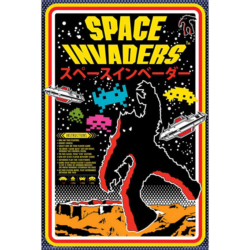 Space Invaders - Japan Art Poster - 24 x 36 Inch