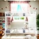preview thumbnail 12 of 19, Contemporary Build Metal Loft Bed, Kid'S Bunk Beds, Full Xl Over Queen