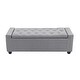 preview thumbnail 9 of 21, Porthos Home Iara Fabric Upholstered Flip Top Storage Ottoman Bench