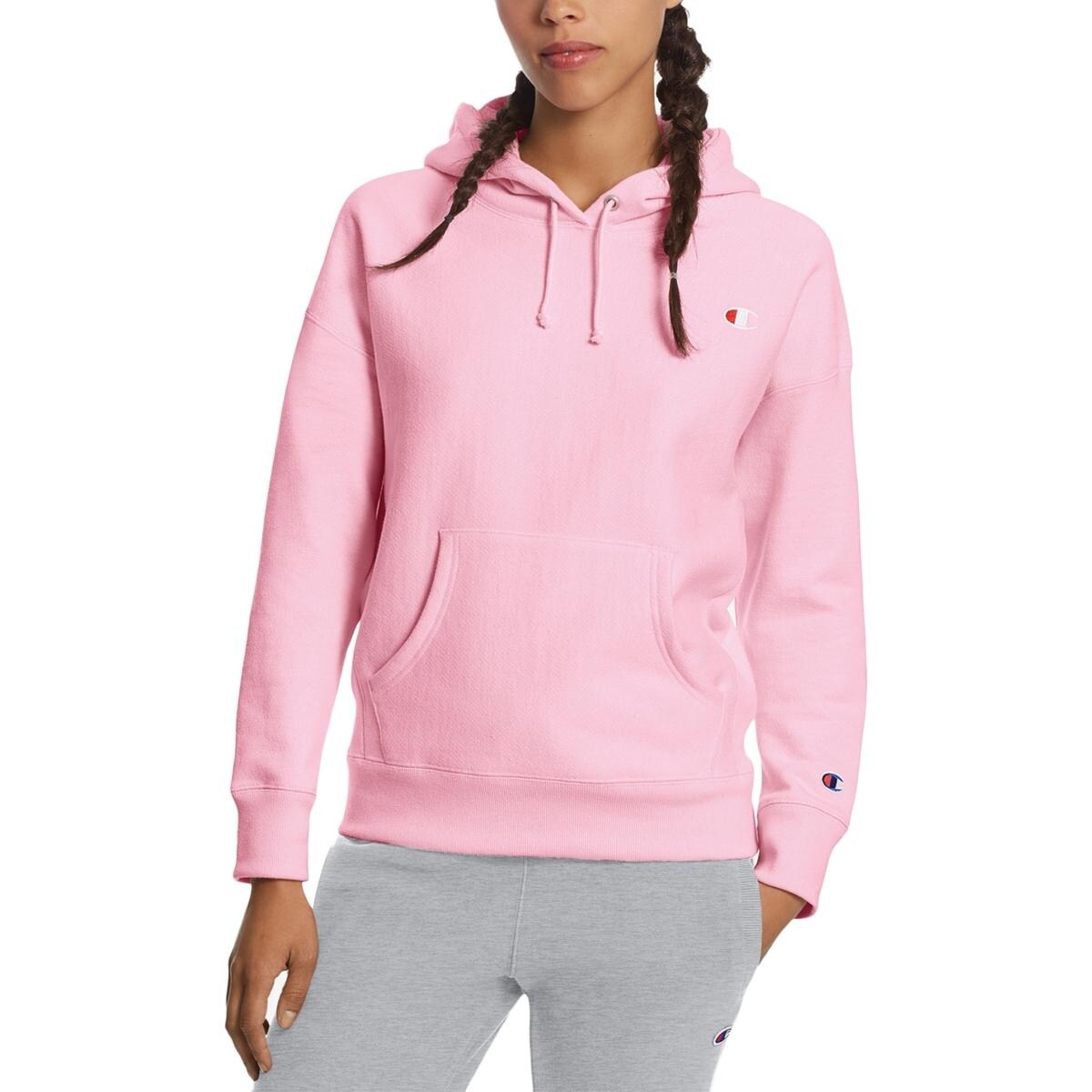 pink champion women's hoodie