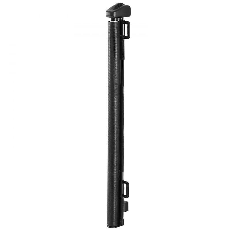 Retractable Baby Gate with Escape-Proof Bottom Hook and Mesh Design for Kids and Pets Safety