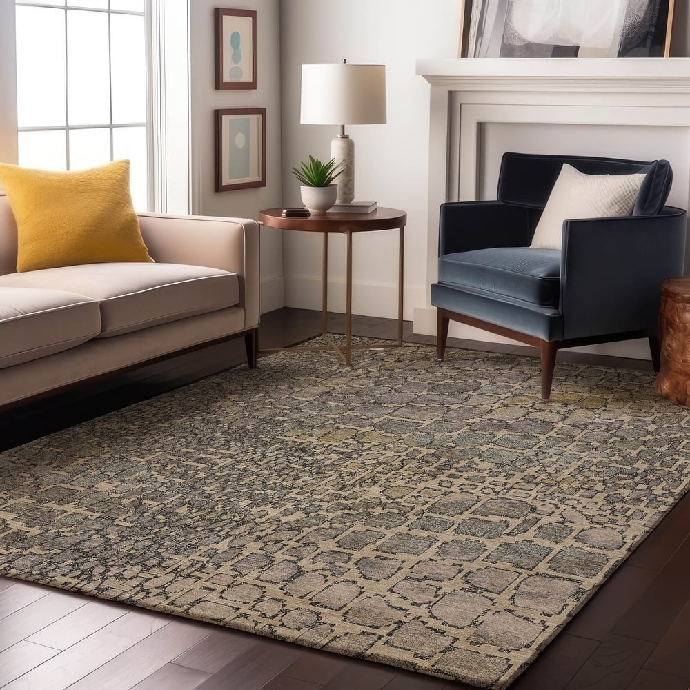 Premium Washable Super Soft Modern Cobblestone Mayfield Rug
