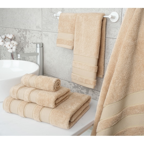 4 Beige Turkish Towel Set - outlet Turkish Cotton Beach Bath Towels - Fall Home Decor