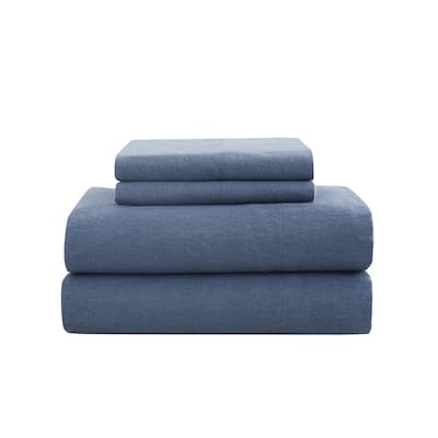 Truly Soft Printed and Solid Cotton Flannel 4 Piece Sheet Set
