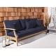 preview thumbnail 73 of 137, SAFAVIEH Couture Outdoor Martinique Solid Wood Patio Sofa