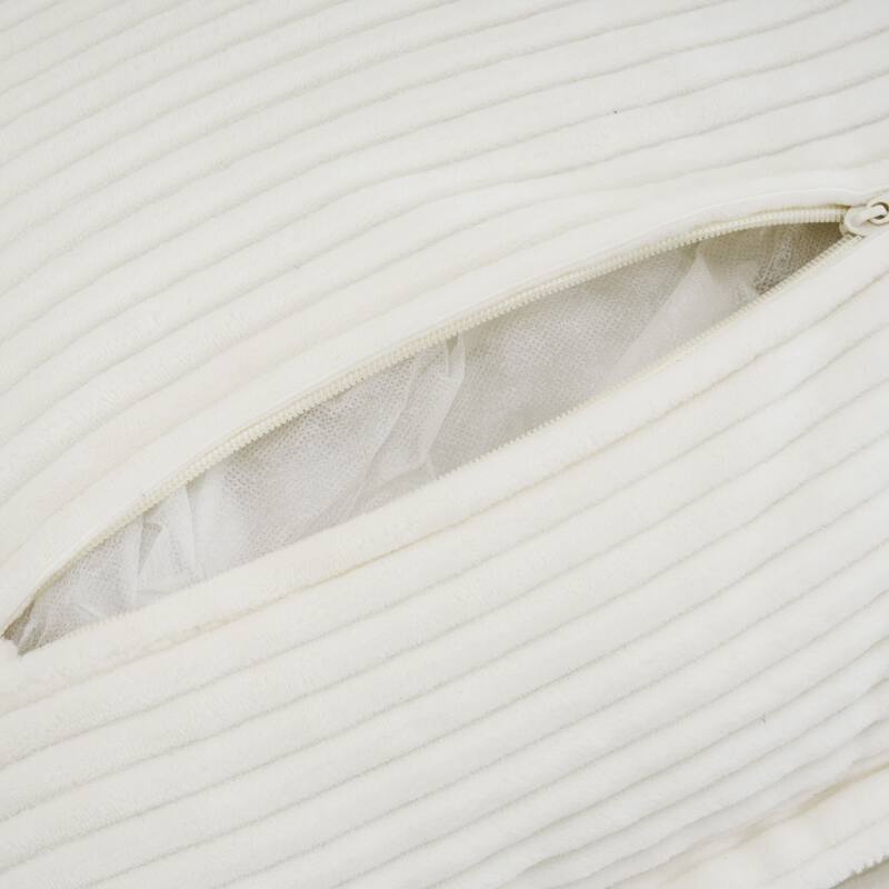 141.6 Inch Modern Modular Sectional Sofa, Upholstered Corduroy Couch with 4 Throw Pillows