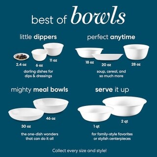 Large White Pasta Bowls Ceramic 50 oz Serving Bowl Set of 4 On Sale Bed Bath Beyond 37567391