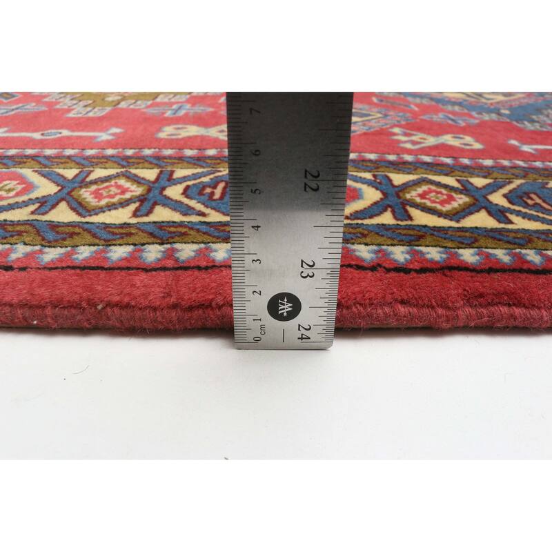 ECARPETGALLERY Hand-knotted Kayseri Vintage Red Wool Rug - 3'6 x 5'4