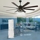 preview thumbnail 6 of 11, Chichoice 72" Farmhouse Large Ceiling Fan with Lights and Remote, 8-Blade 6 Speeds DC Motor Caged Ceiling Fan for Large Room