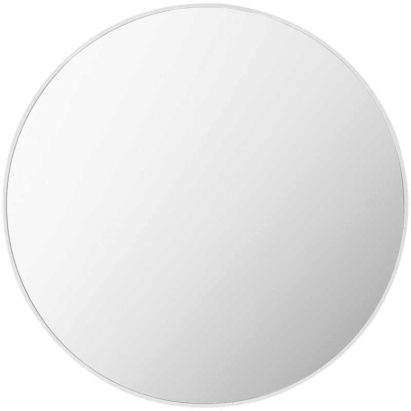 Livabliss Aranya Modern Aluminum Round Circle Accent Mirror