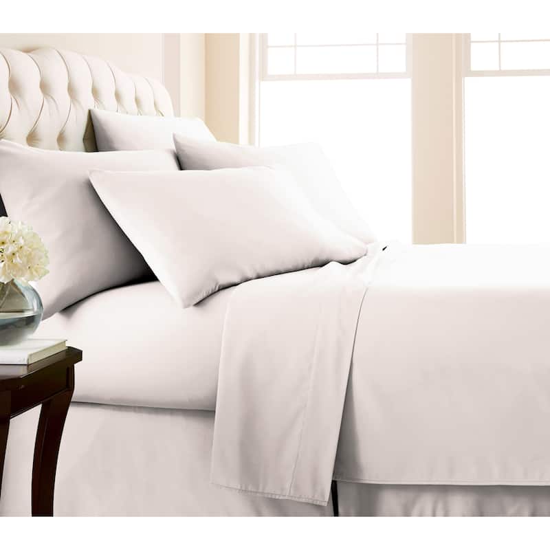 Twin/Twin XL Dorm Room Ultra-Soft Deep Pocket 4-piece Bed Sheet Sets - Twin XL - Bone