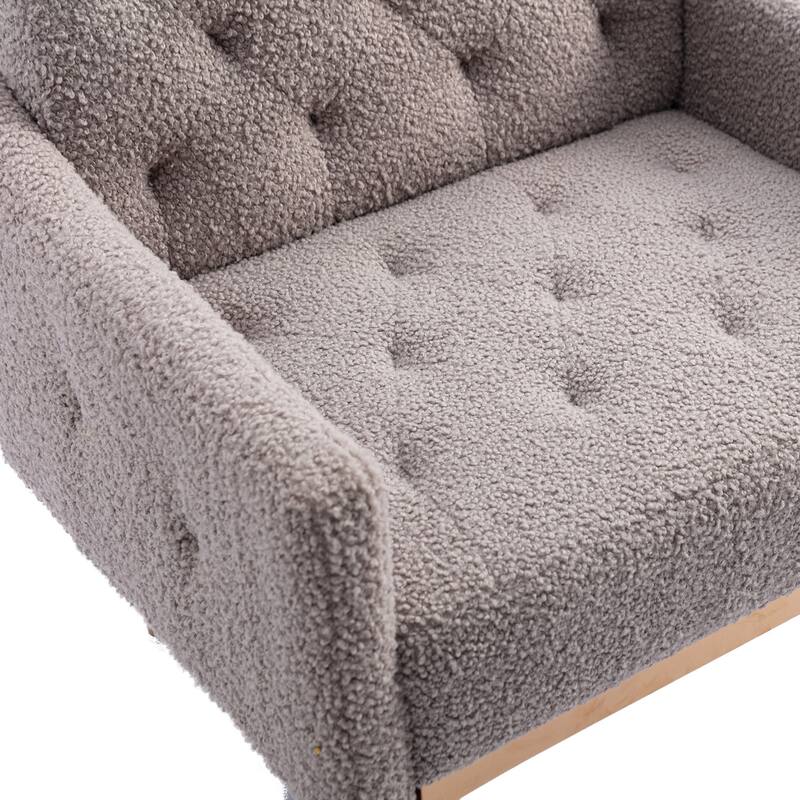 Classic Accent Single Leisure Chair with Metal Leg
