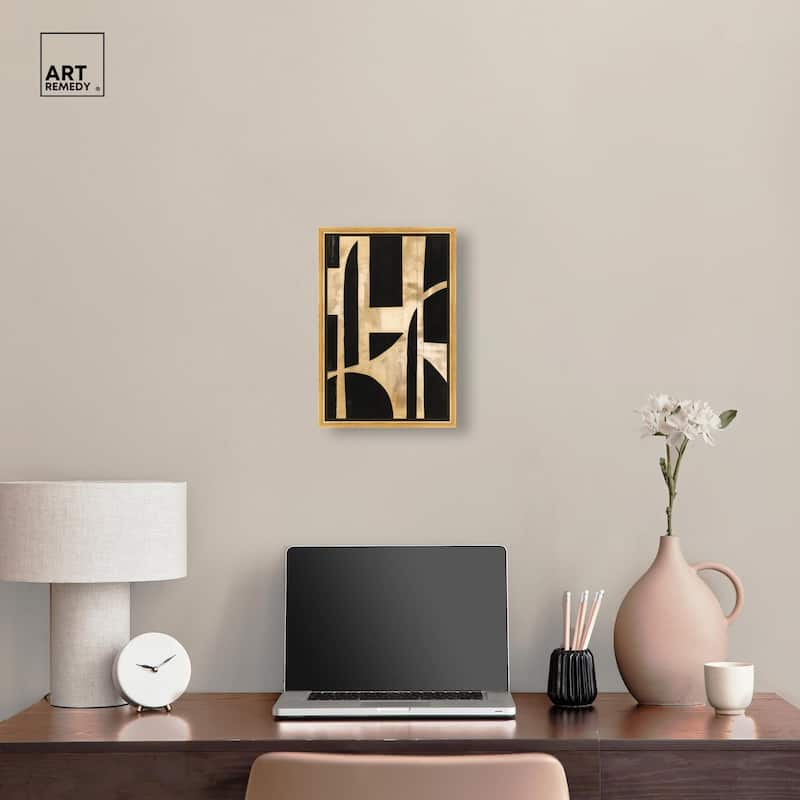 Noir and Gold II Canvas by Art Remedy