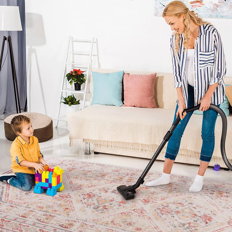 MAVAL Beige Washable Rug 2'6'' x 10' Non-Shedding Runner Rug - 120" D x 30" W x 0.14" H