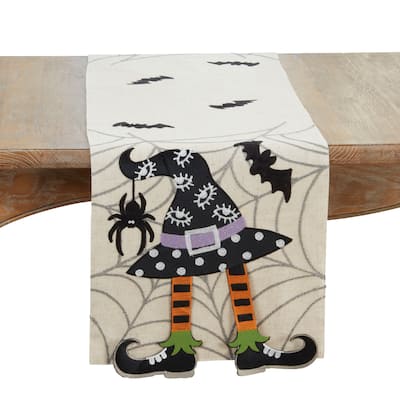 Linen Blend Witch Hat Table Runner - 16"x70"