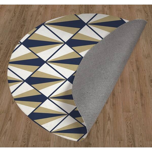 Shop Spotlight Navy Gold Office Mat By Becky Bailey Overstock 31817347
