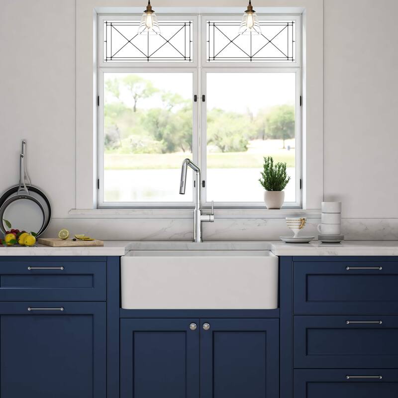 Pure 30 Inches Farmhouse Kitchen Fireclay Sink