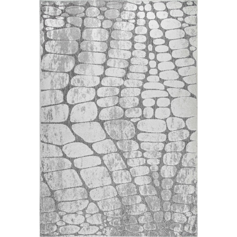 Nuloom Jaycee Textured Stone Indoor/Outdoor Area Rug