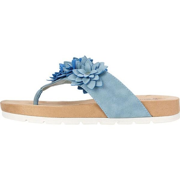 white mountain blue sandals