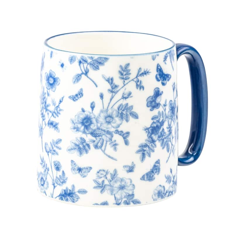 10 Strawberry Street Bella Flora Mugs, Set of 4