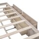 preview thumbnail 26 of 25, Queen Size Without Headboard Platform Bed with 6 Storage Drawers