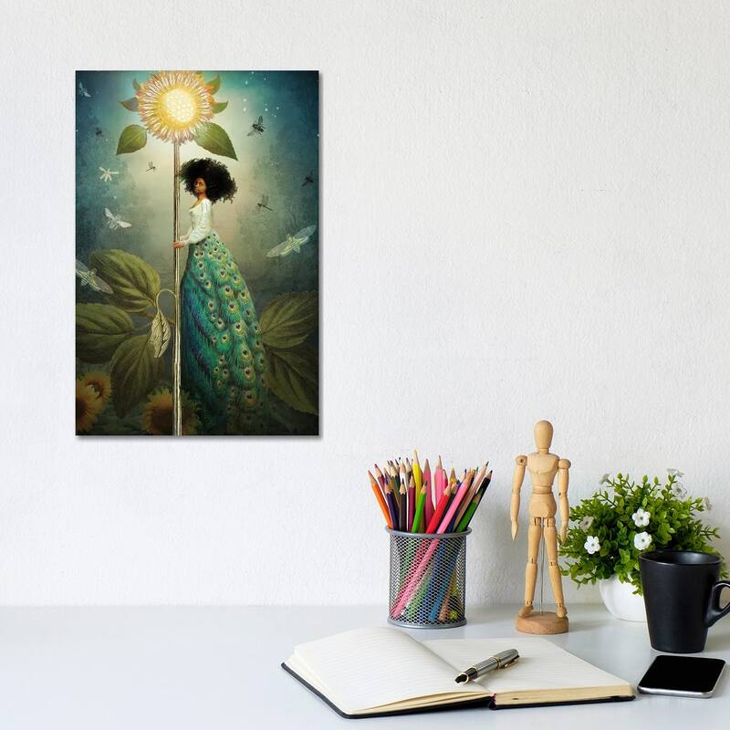 iCanvas "Queen Of Wands" by Catrin Welz-Stein Canvas Print - 12x8x0.75