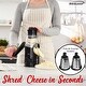 preview thumbnail 3 of 3, Rotary Cheese Grater Slicer in Black with 3 Drum Blades