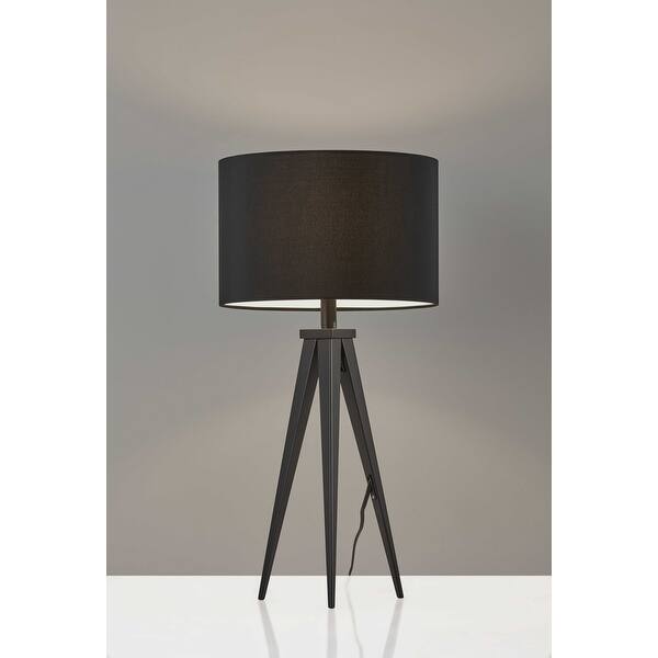 Treble Black Metal Table Lamp