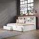 preview thumbnail 10 of 15, Full Bookcase Daybed in White