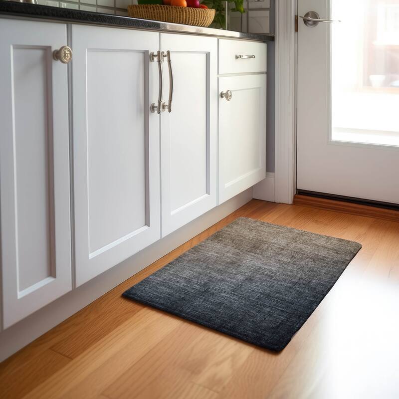 Premium Washable Super Soft Ombre Solid Mayfield Rug - Gray - 1' 8" x 2' 6" - Rectangle