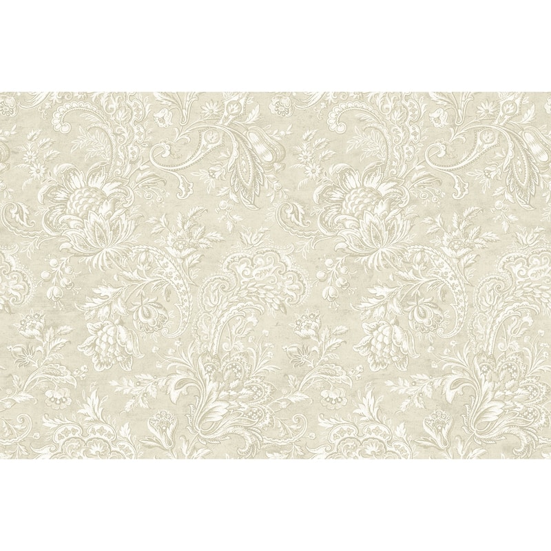 Seabrook Designs Wentworth Paisley Unpasted Wallpaper