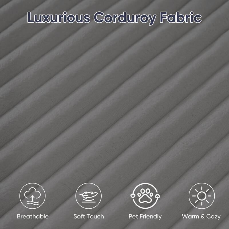 Mixoy 85"Movable Double Chaise Lounge Sofas,Loveseat with Cup Holder,Side Pockets,2 Pcs Oversized Single Sleeper Sofa Chair