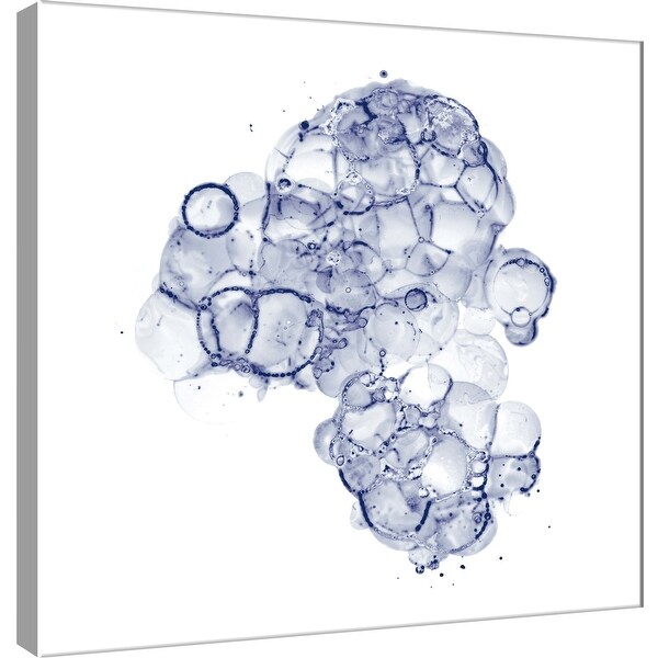 PTM Images 9-100514 PTM Canvas Collection 12" x 12" - "Cellular Clouds in Midnight A" Giclee Abstract Art Print on Canvas