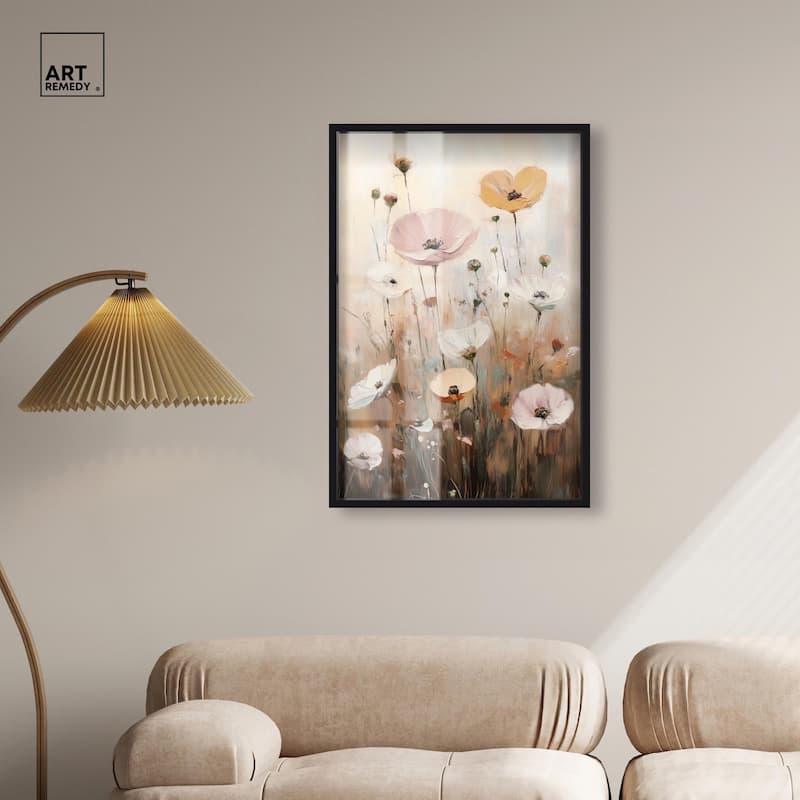 Delicate Flowers in Bloom Shadowbox by Art Remedy