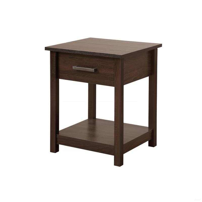 Sleek Contemporary Nightstand in Wenge Finish