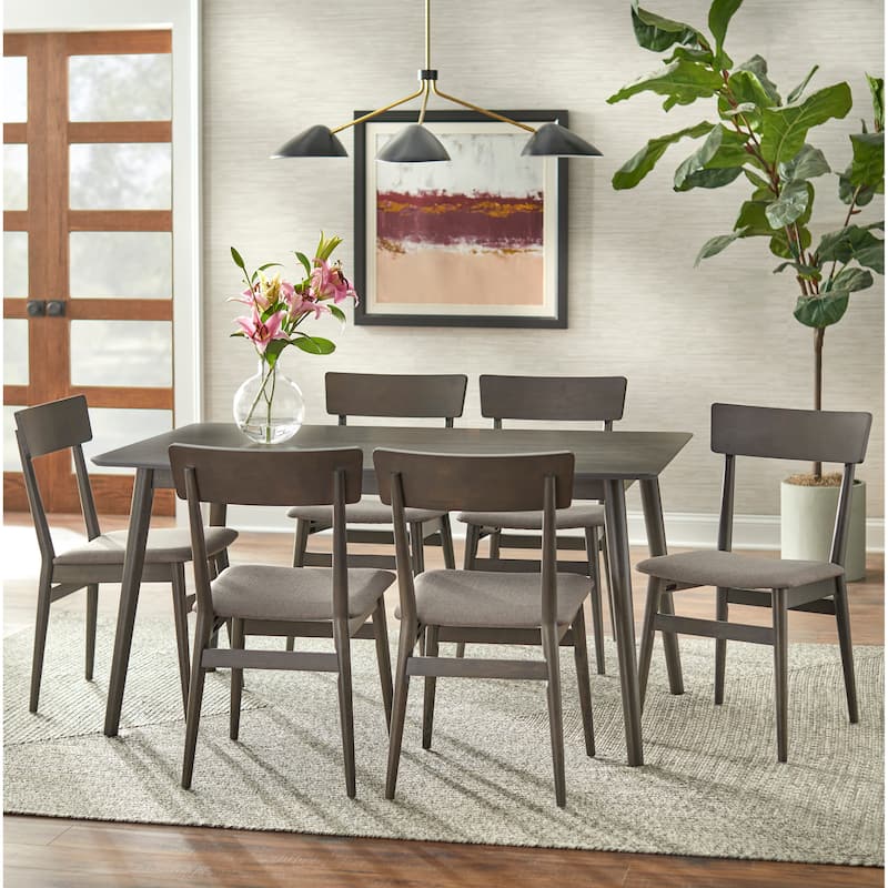 Simple Living Newington Transitional Dining Set - 7pcGrey