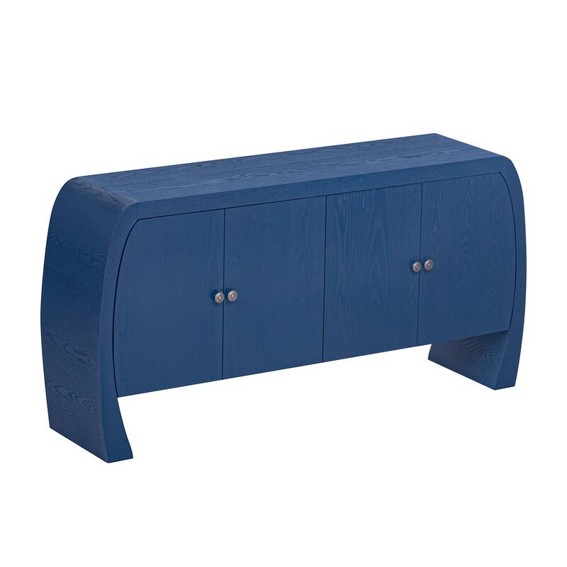 TV Stand Storage Cabinet with Rounded Legs, Simple Coffe e Cabinet Console Cabinet Hallway Cabinet Accent Cabinet