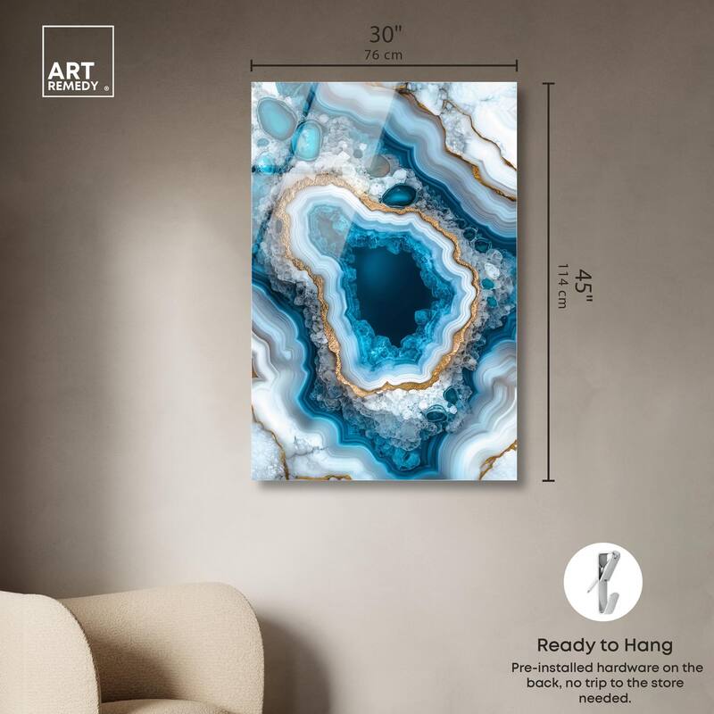 Gilded Geode Eye I Acrylic by Art Remedy, Ready to Hang