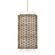 preview thumbnail 2 of 5, Hunter Laila Luxe Gold with Cased White Glass Pendant - Entry, Dining Room, Kitchen - Transitional, Contemporary