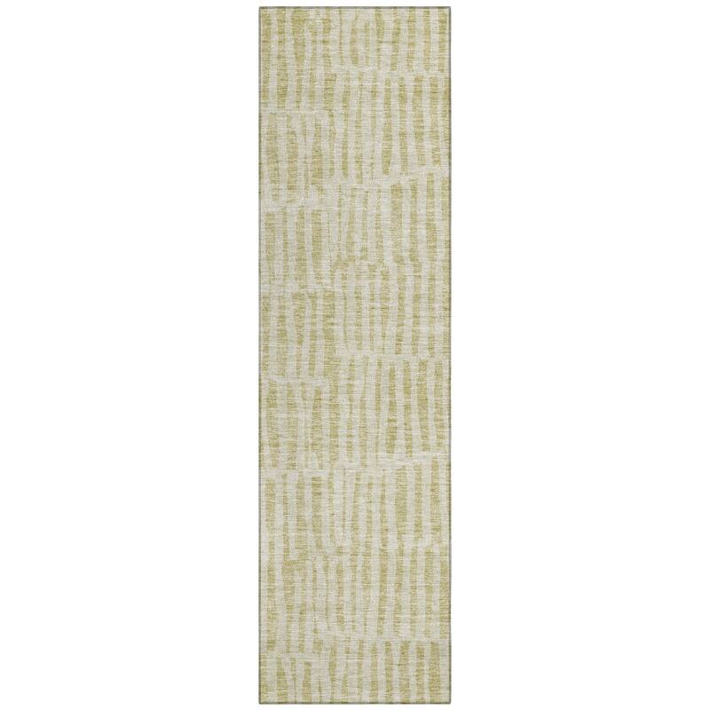 Machine Washable Indoor/ Outdoor Chantille Modern Geo Rug