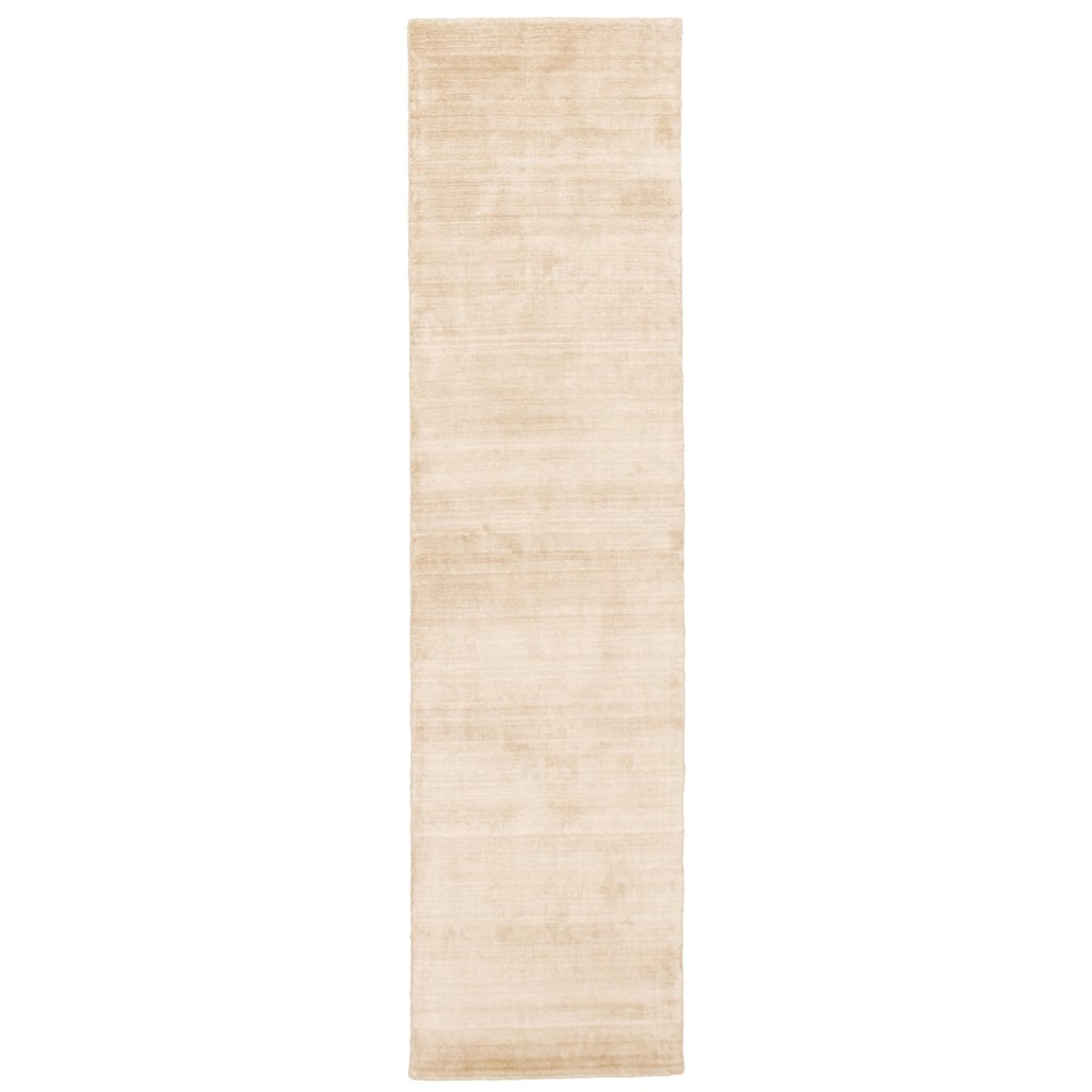 ECARPETGALLERY Hand-knotted Kashkuli Gabbeh Beige Wool Rug - 2'7 x 10'0