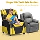 preview thumbnail 37 of 47, Gymax Gaming Recliner Sofa PU Leather Armchair for Kids Youth w/